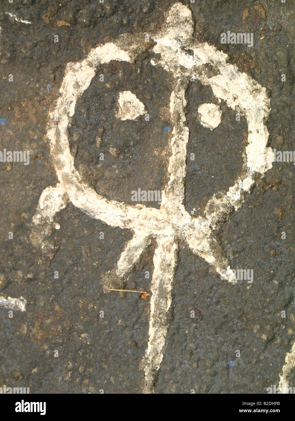 Petroglyphen von Guri, Venezuela. Rupest Kunst. Petroglifos del Guri, Venezuela. Galeria de Arte Nacional, Caracas Stockfoto
