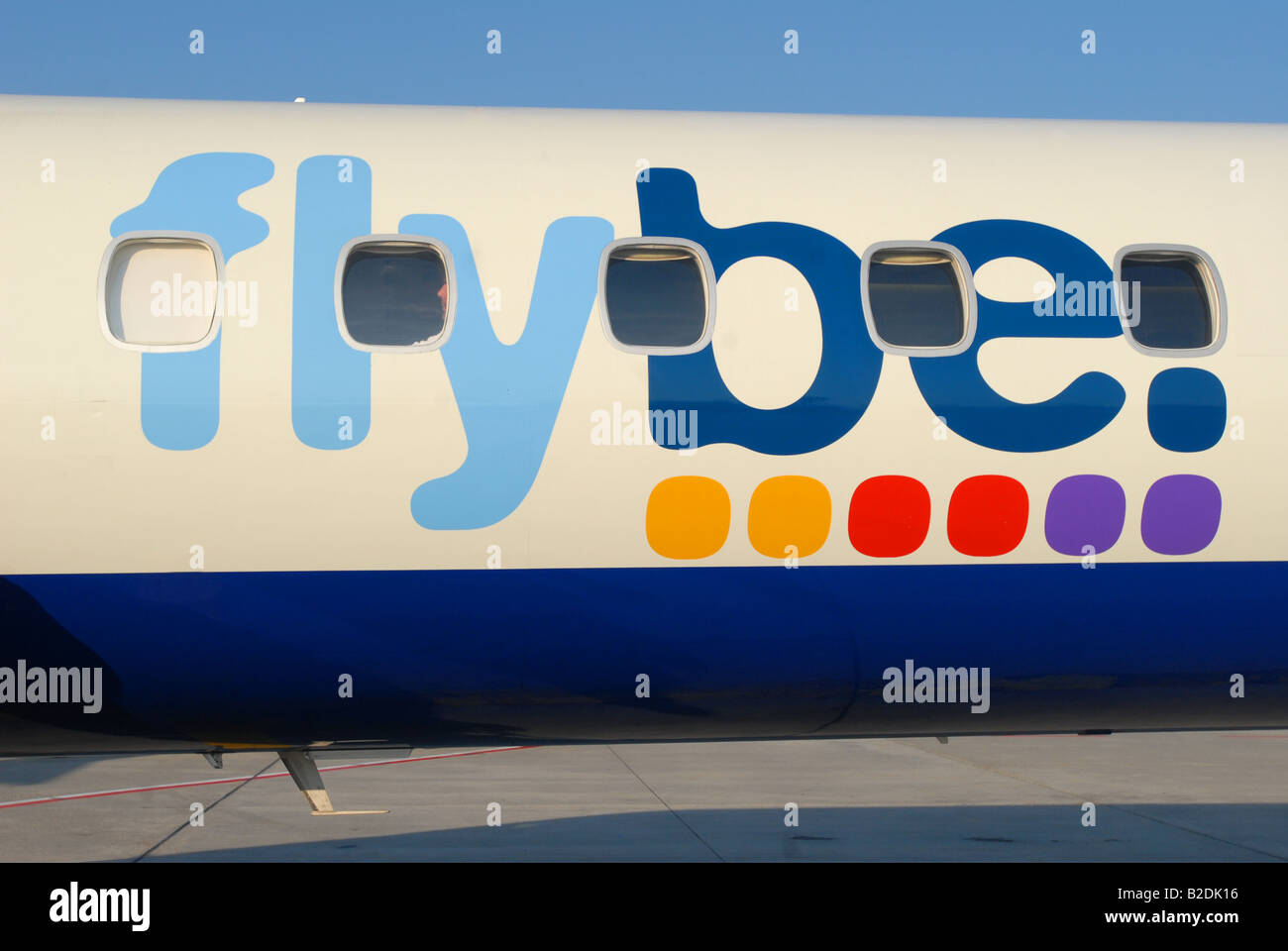 Low-cost Fluggesellschaft Flybe jet Stockfoto