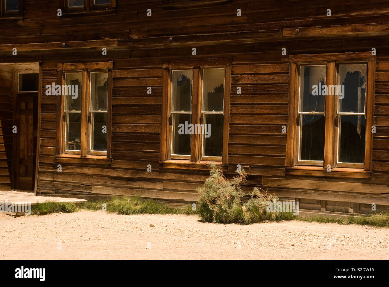 Der Bodie State Historic Park ist eine echte kalifornische Geisterstadt, die für Waterman S. Body (William Bodey) gedient hat, der Gold entdeckt hatte Stockfoto