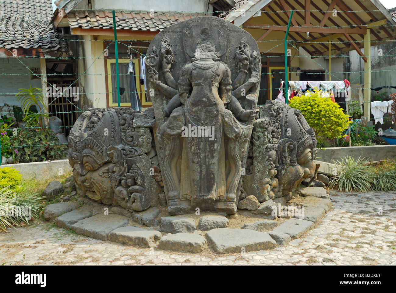 Candi Jago Tempel mit Einfluss des Hinduismus und Javanism 13. Jh., JAVA, Indonesien, Südostasien Stockfoto