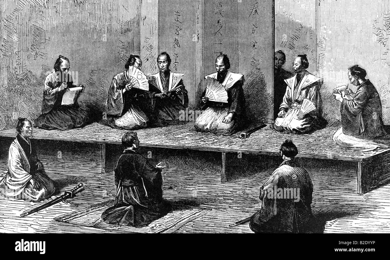 Niederländische Händler warnt Ieyasu Stockfoto