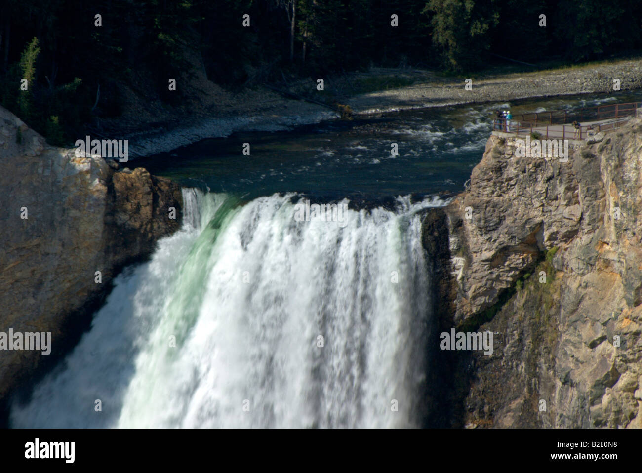 Lower Falls, Yellowstone-Nationalpark, Wyoming, USA point 308 Füßen, 94m, des Yellowstone River, vom lookout Stockfoto