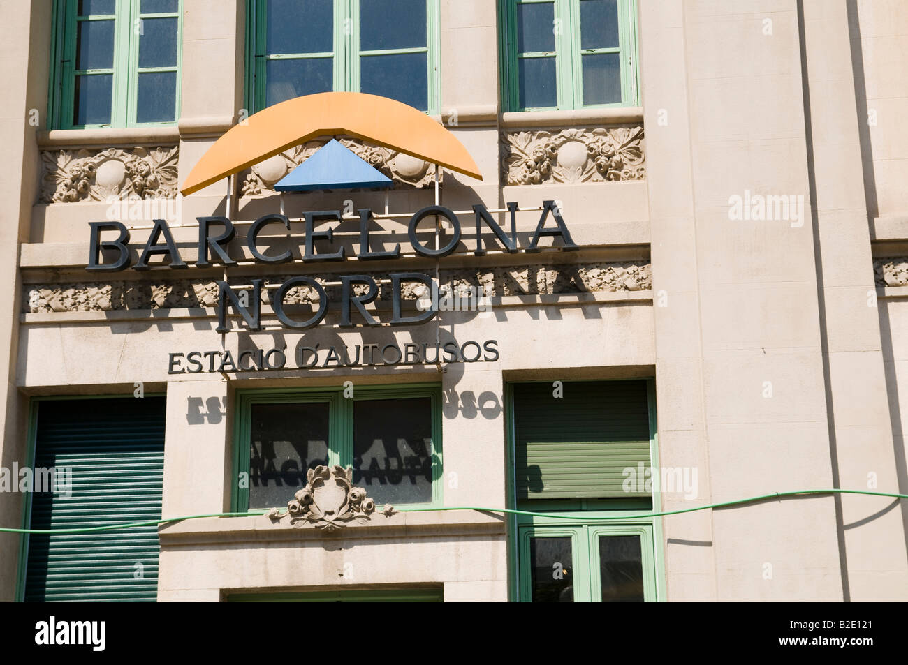 Estació del Nord Busbahnhof.  Barcelona Stockfoto