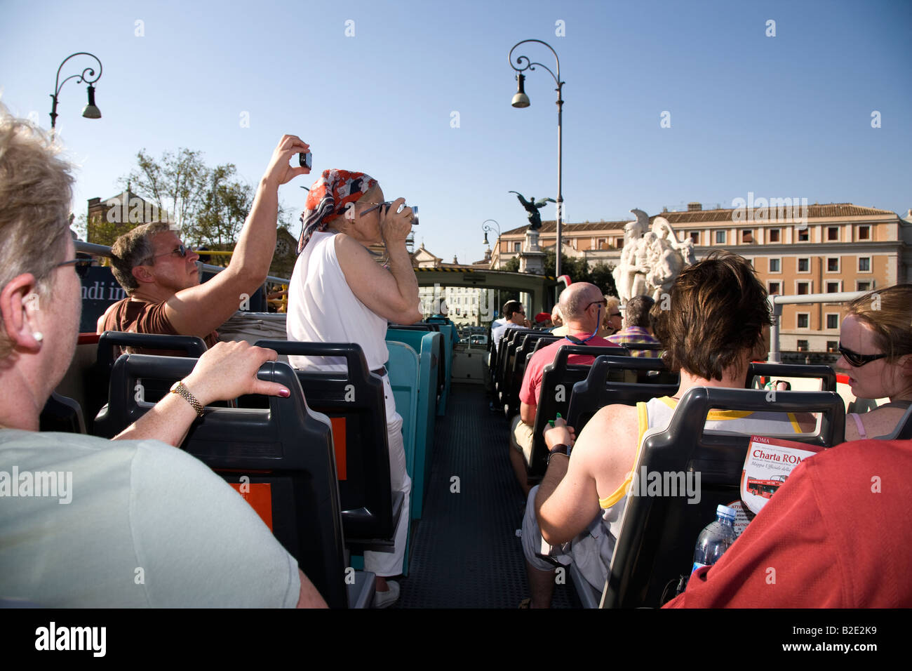 Tourist Bus Sightseeing-Tour von Lazio Rom Italien Stockfoto