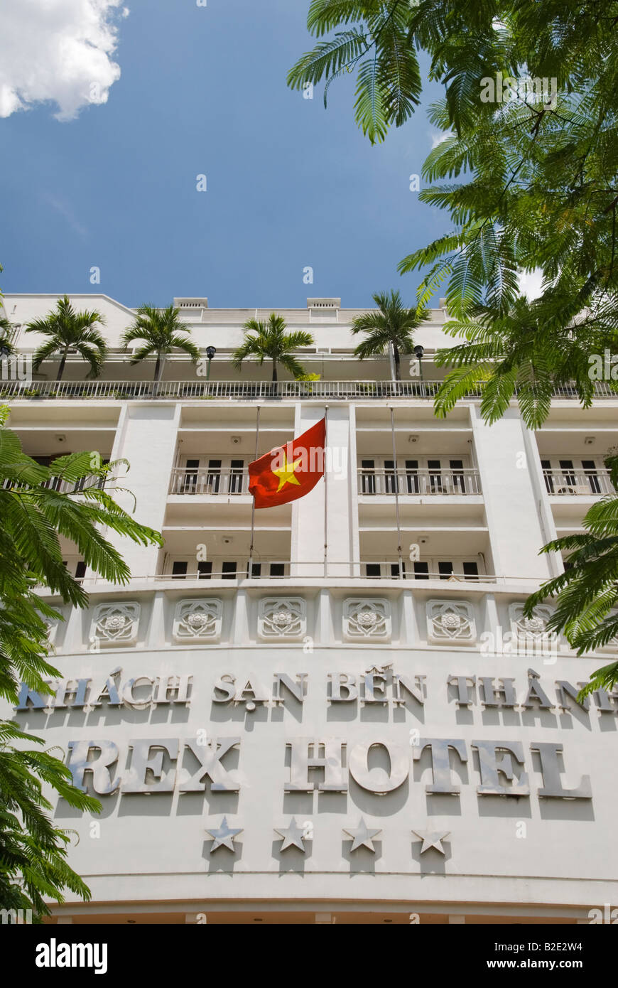 Nachschlagen im Rex Hotel in Ho-Chi-Minh-Stadt, Vietnam Stockfoto