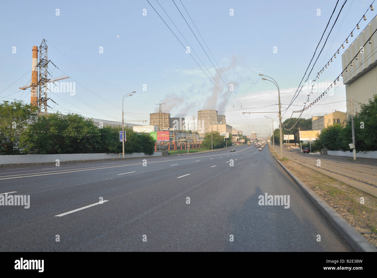 Das Kraftwerk in Moskau Stockfoto