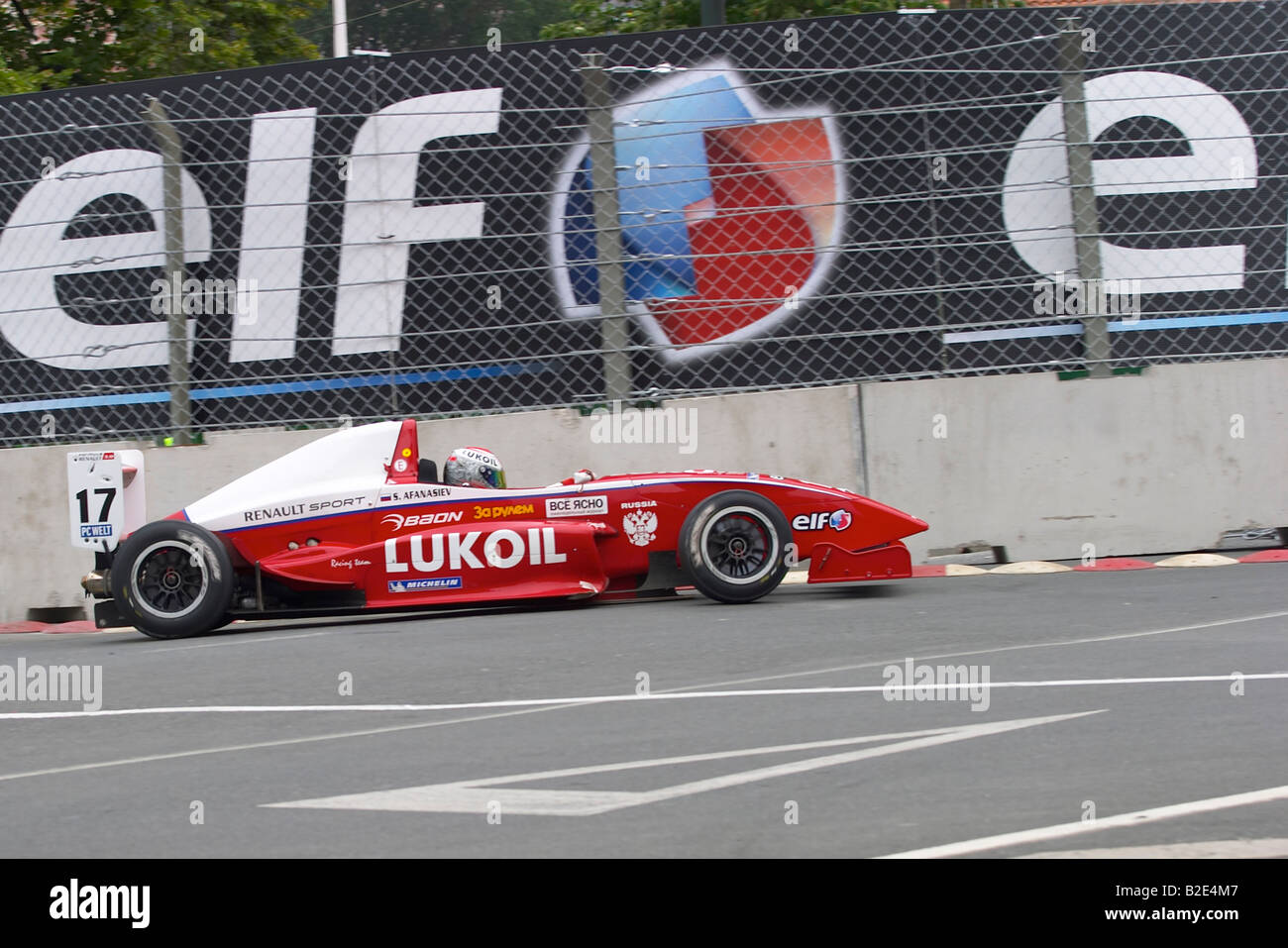 Rennwagen racing beim grand Prix auf städtischen Schaltung World Series Bilbao Spanien Stockfoto