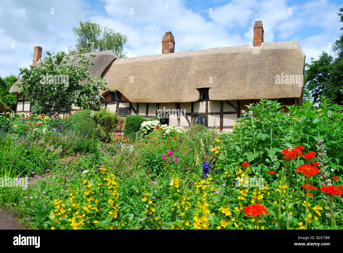 Anne Hathaway Cottage, Cottage Lane, Shottery, Stratford-upon-Avon, Warwickshire, England, Vereinigtes Königreich Stockfoto