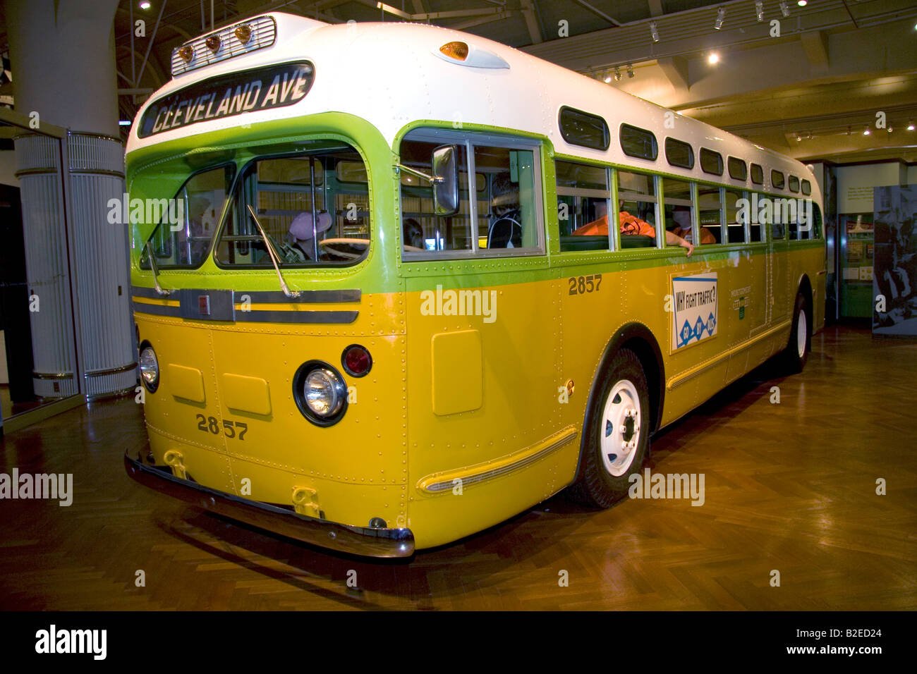 Rosa Parks Bus auf dem Display an das Henry Ford Museum in Dearborn, Michigan Stockfoto