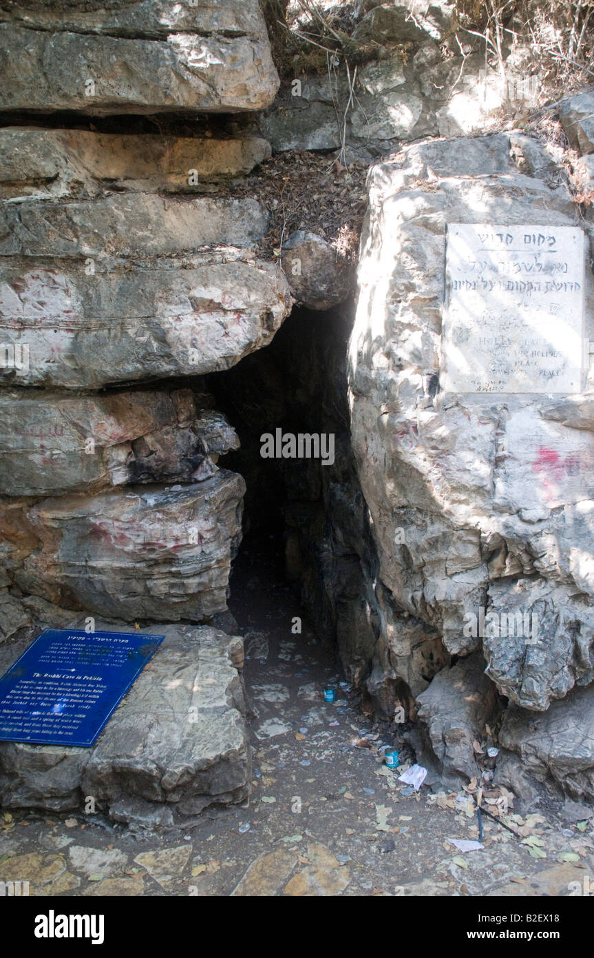 Israel oberen Galiläa die Drusen Dorf von Peki in die Legende in dieser Höhle versteckte Rabbi Shimon Bar Johai Stockfoto