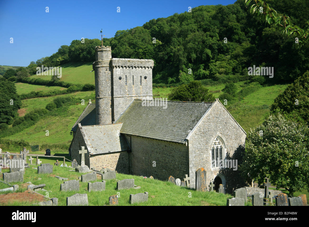 St. Winifreds Kirche Branscombe Devon UK Stockfoto