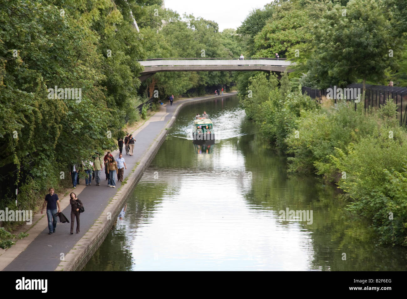 Grand Union Canal Regents Park, London, England. Stockfoto