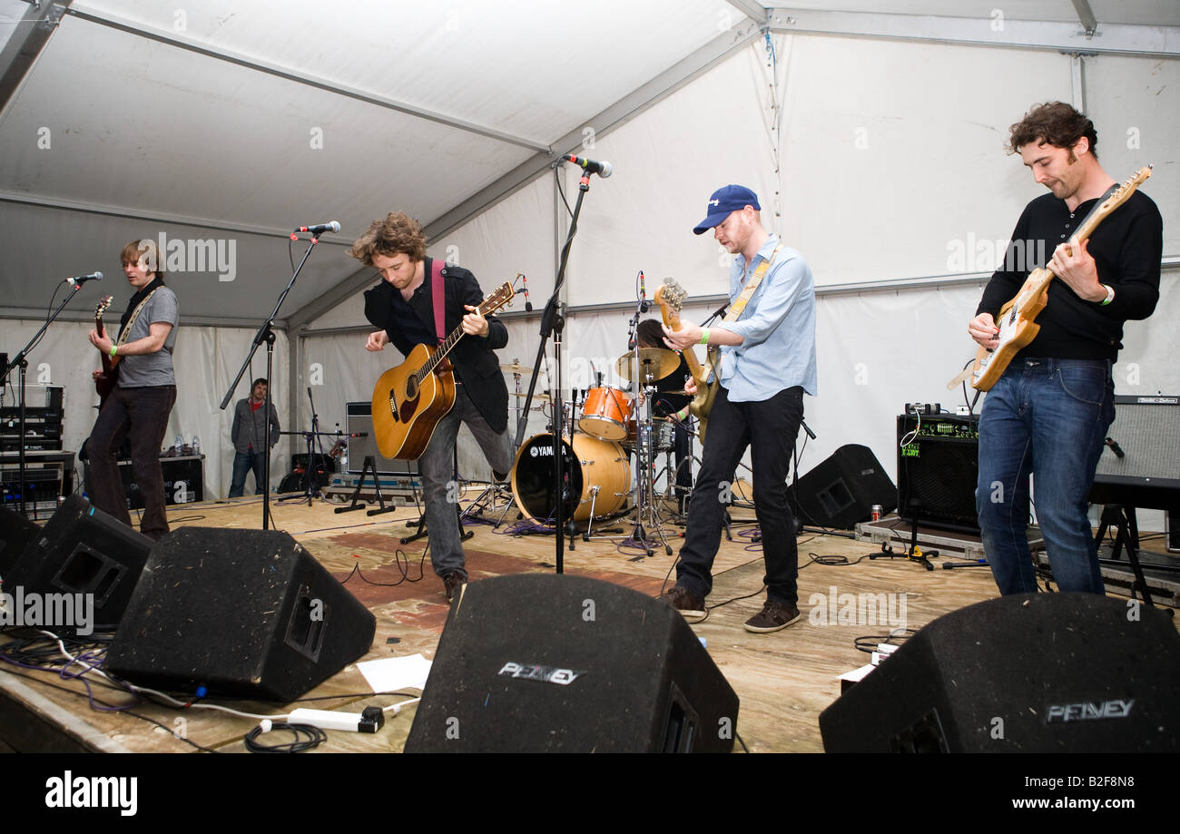 Attic Lichter in den Solus neue Nachwuchstalente Zelt Weidenmanns Festival 2008 Stockfoto