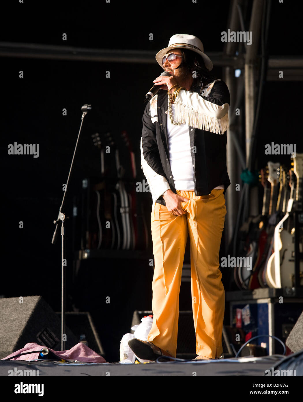 Cuban Brothers am Summerisle Main Stage Weidenmanns Festival 2008 Stockfoto