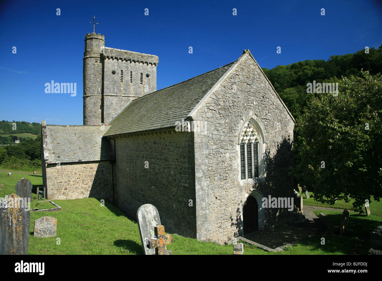St. Winifreds Kirche Branscombe Devon UK Stockfoto