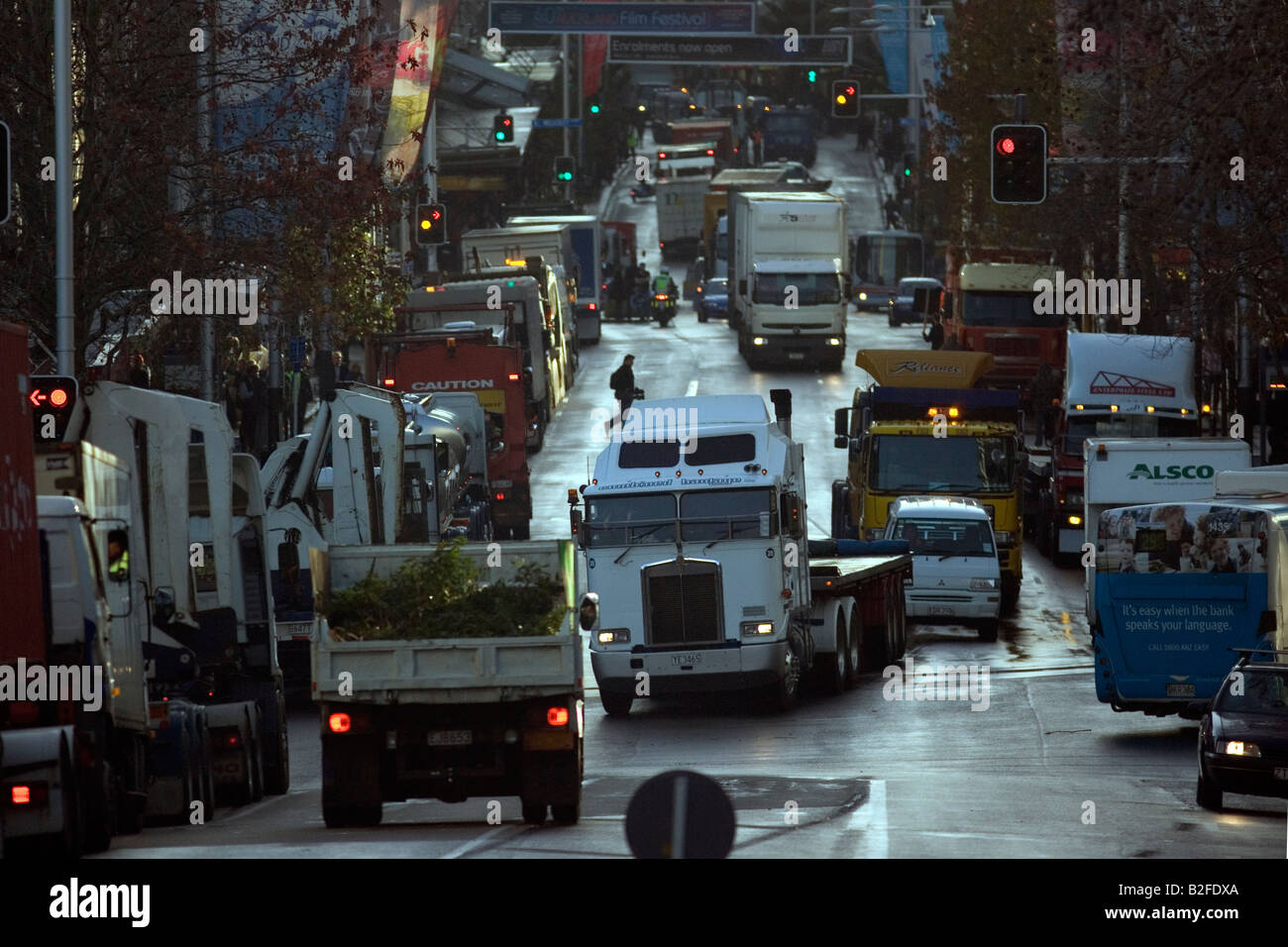 Queen Street-Auckland Stockfoto