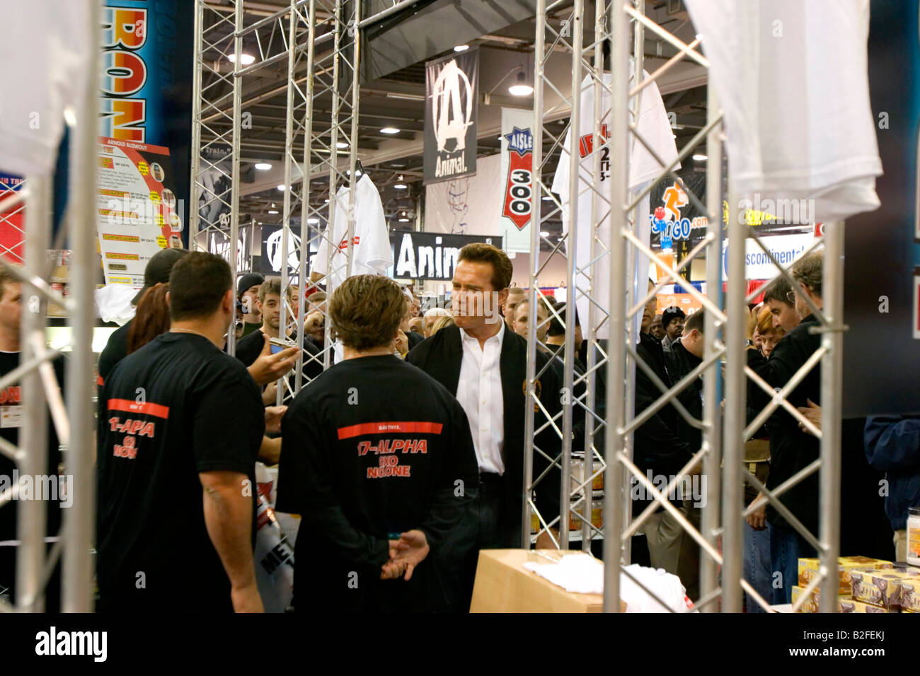 Arnold Schwarzenegger Classic auf Arnold classic Bodybuilding show Stockfoto