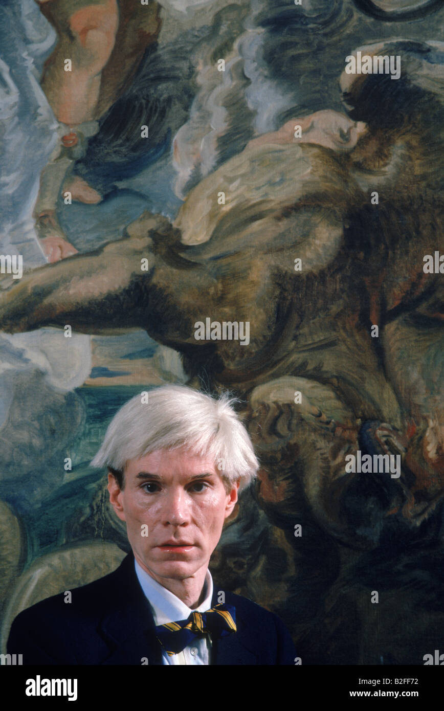 Porträt von Andy Warhol, US-amerikanischer pop-Künstler. Stockfoto