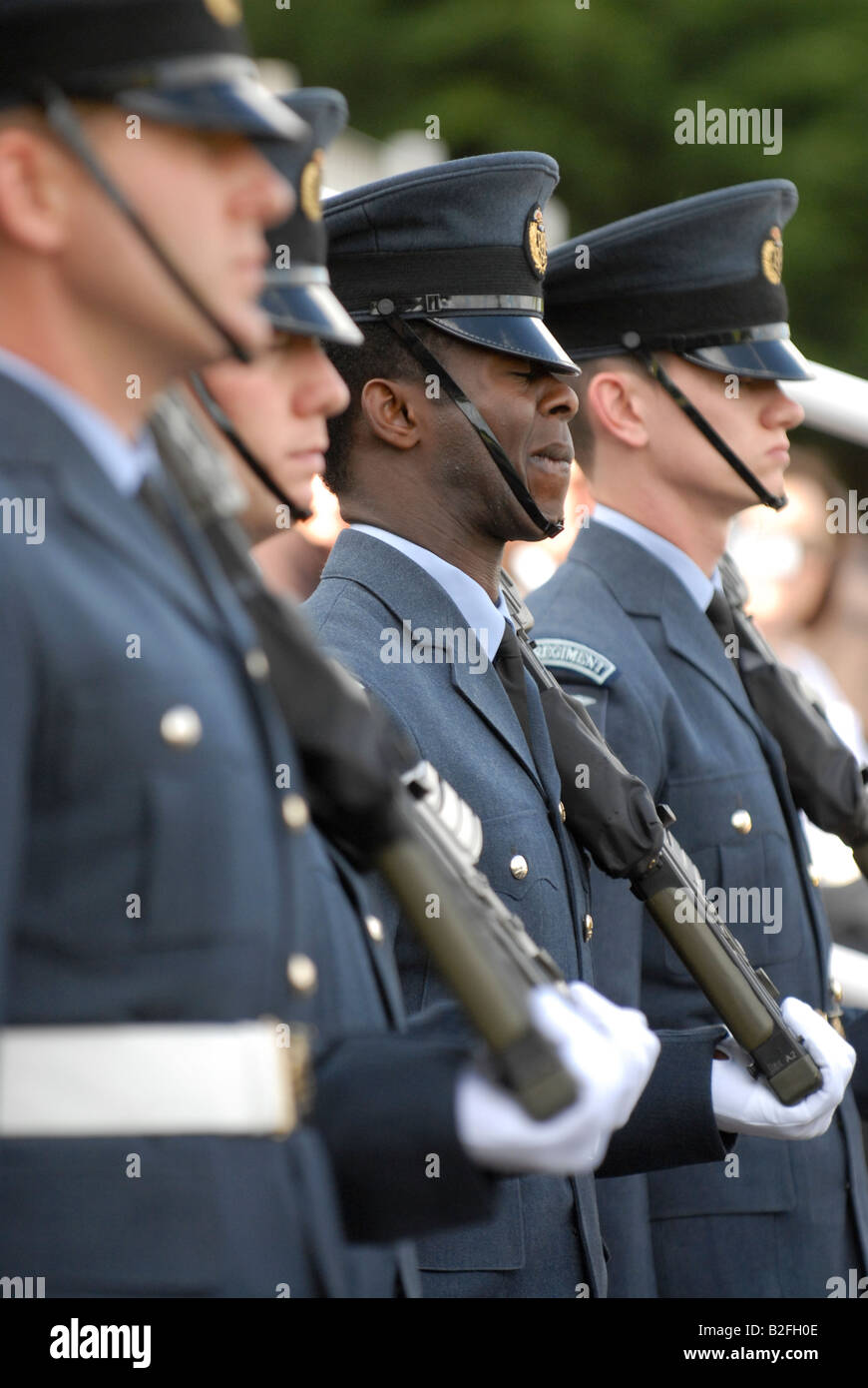 RAF-Soldaten auf der Parade Stockfoto