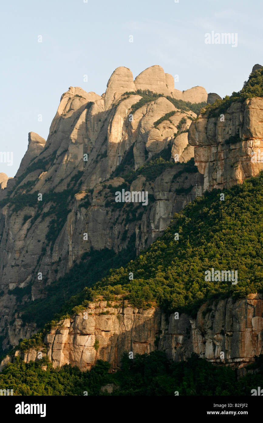Berg Montserrat Spanien Stockfoto