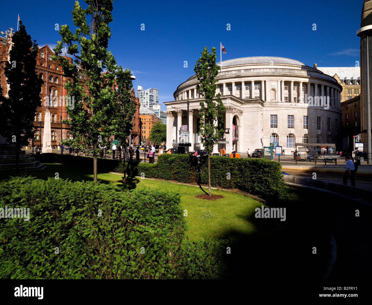Zentralbibliothek Manchester England Stockfoto