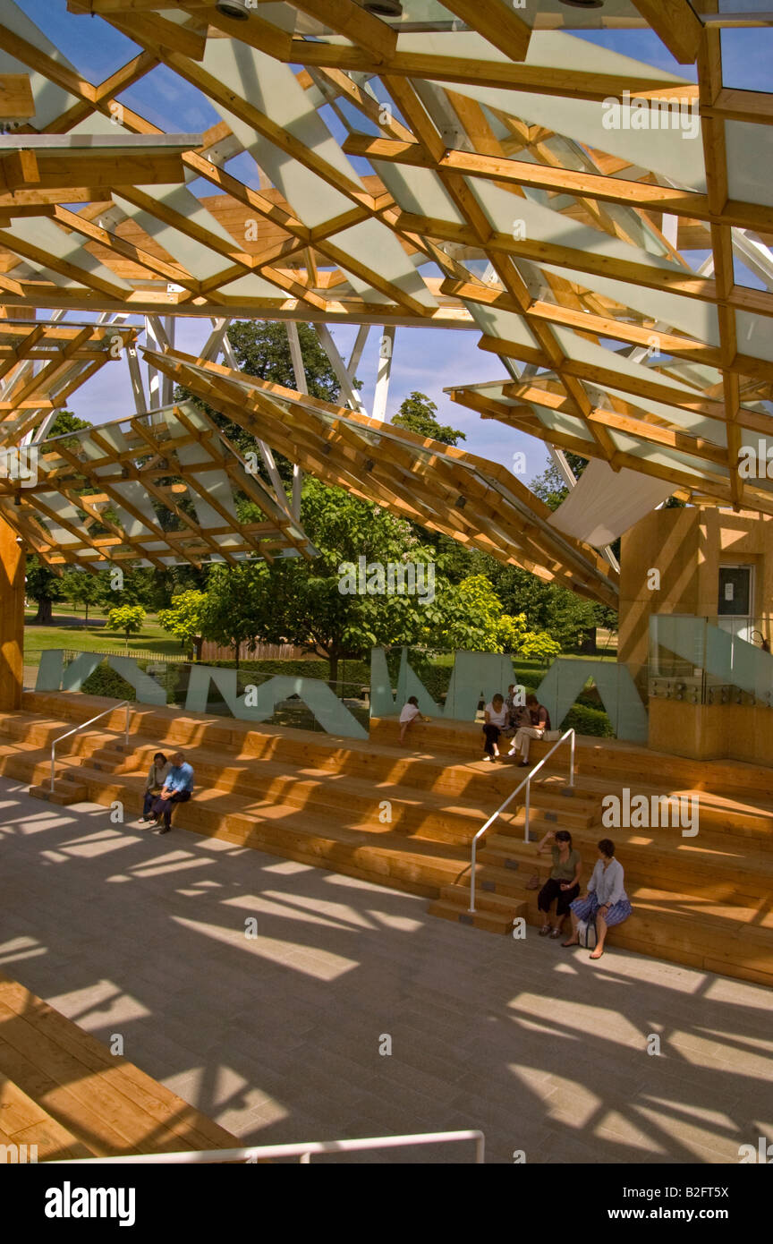 Die Serpentine Gallery Pavillon 2008 von Frank Gehry Stockfoto