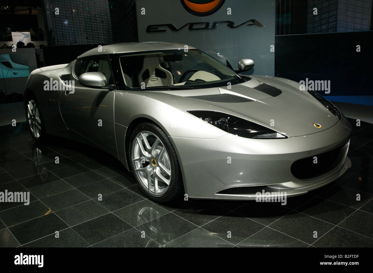 Lotus Evora sein Debüt auf der London Motor Show 2008 Stockfoto