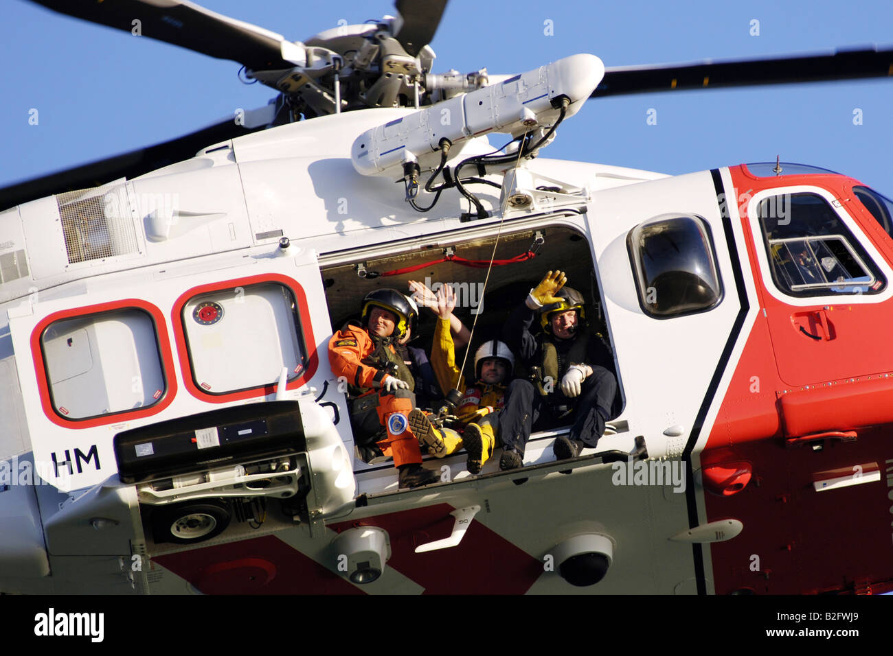 Die neue long-Range Dorset Küstenwache Suche und Rettungshubschrauber Stockfoto