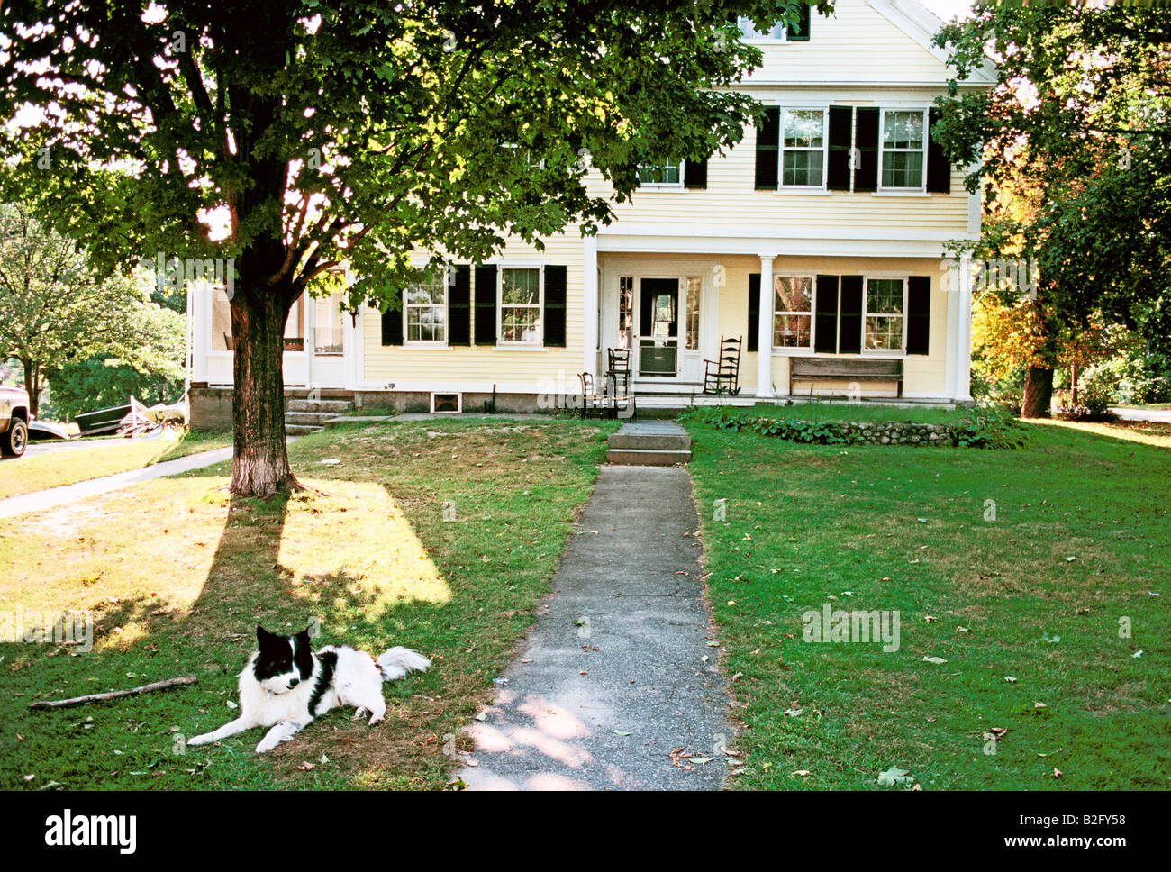 Vorstadthaus in neu-england Stockfoto
