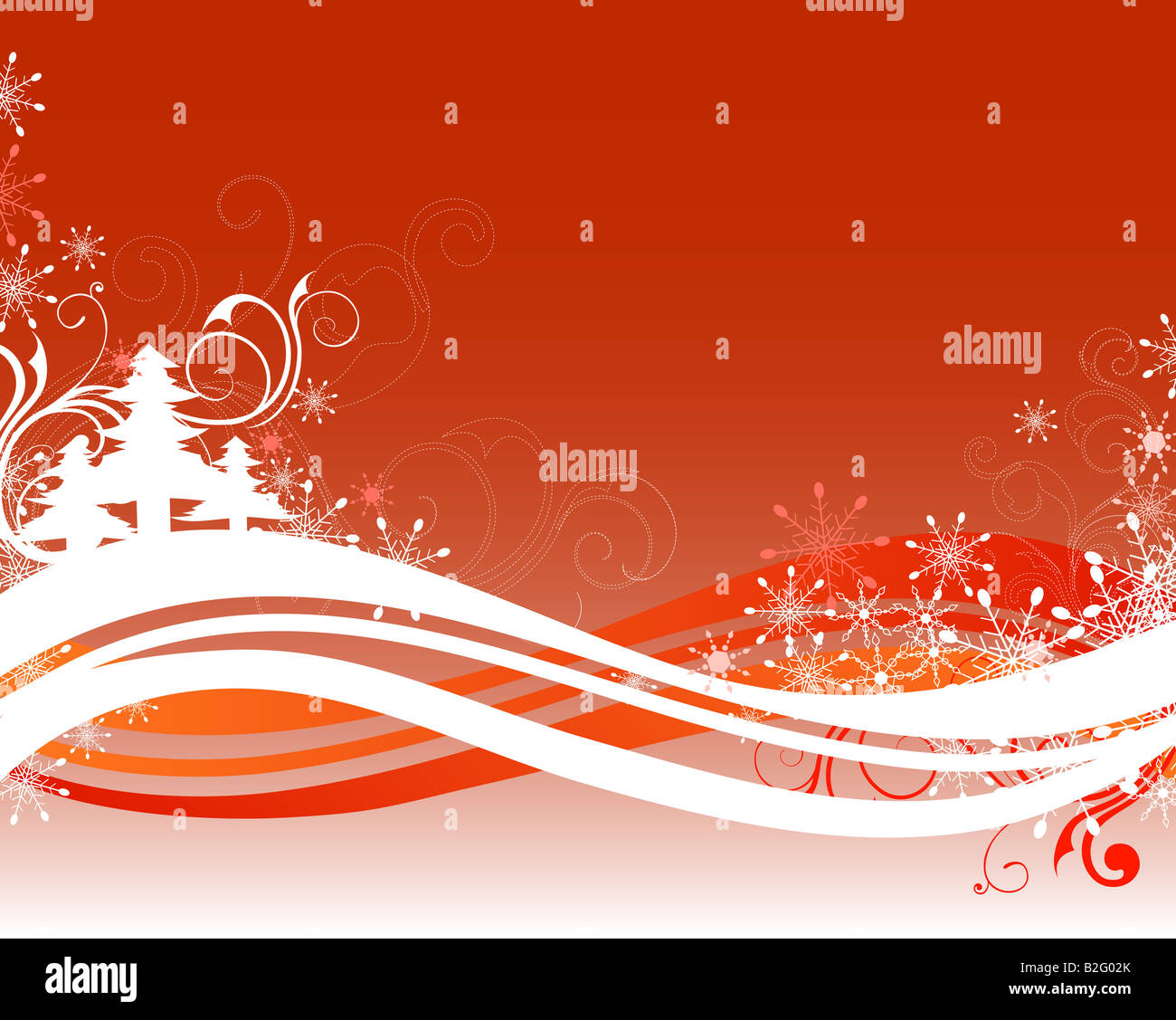 Abbildung von Weihnachten Hintergrund zeichnen Stockfoto