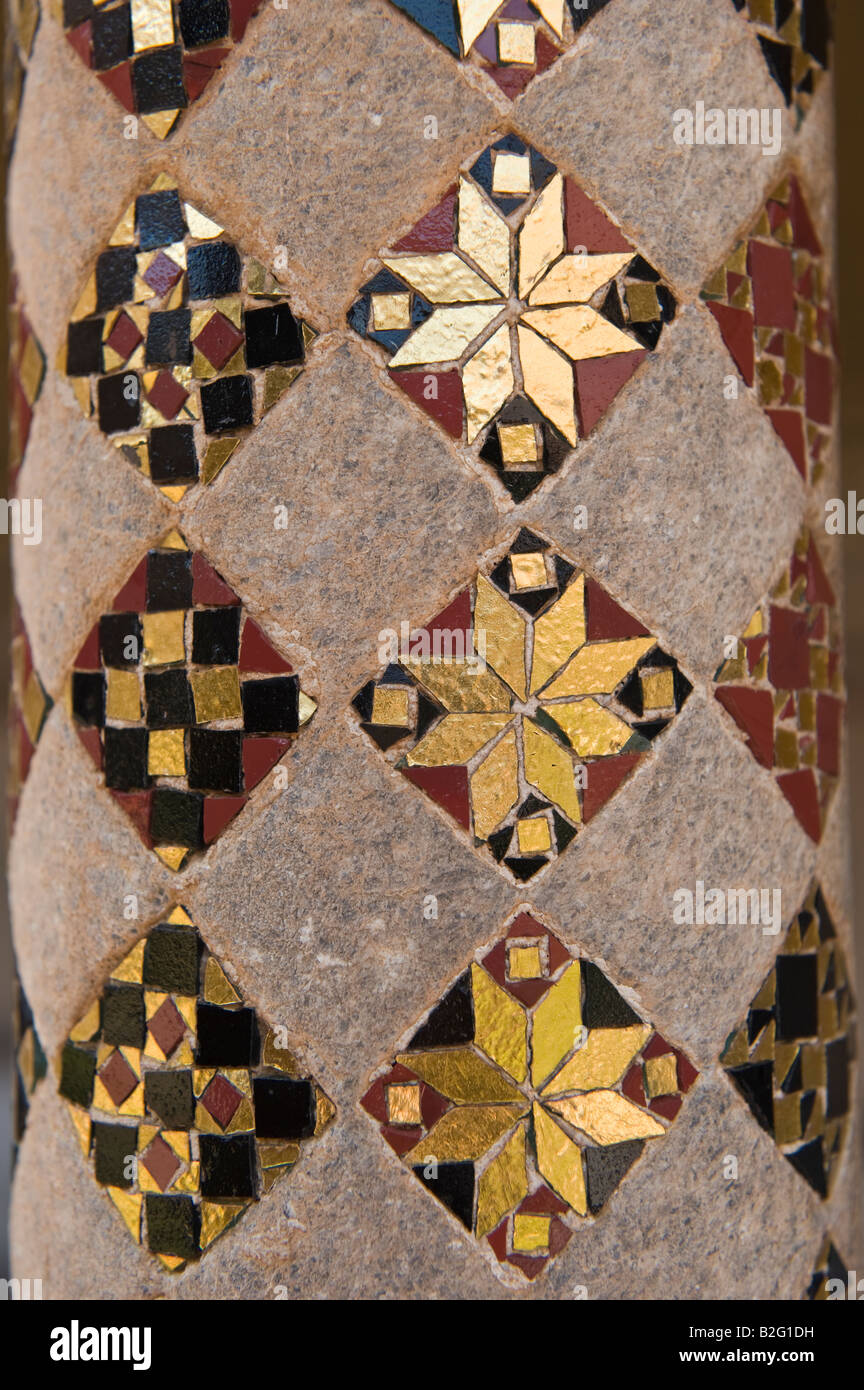 Spalte Mosaik detail Stockfoto