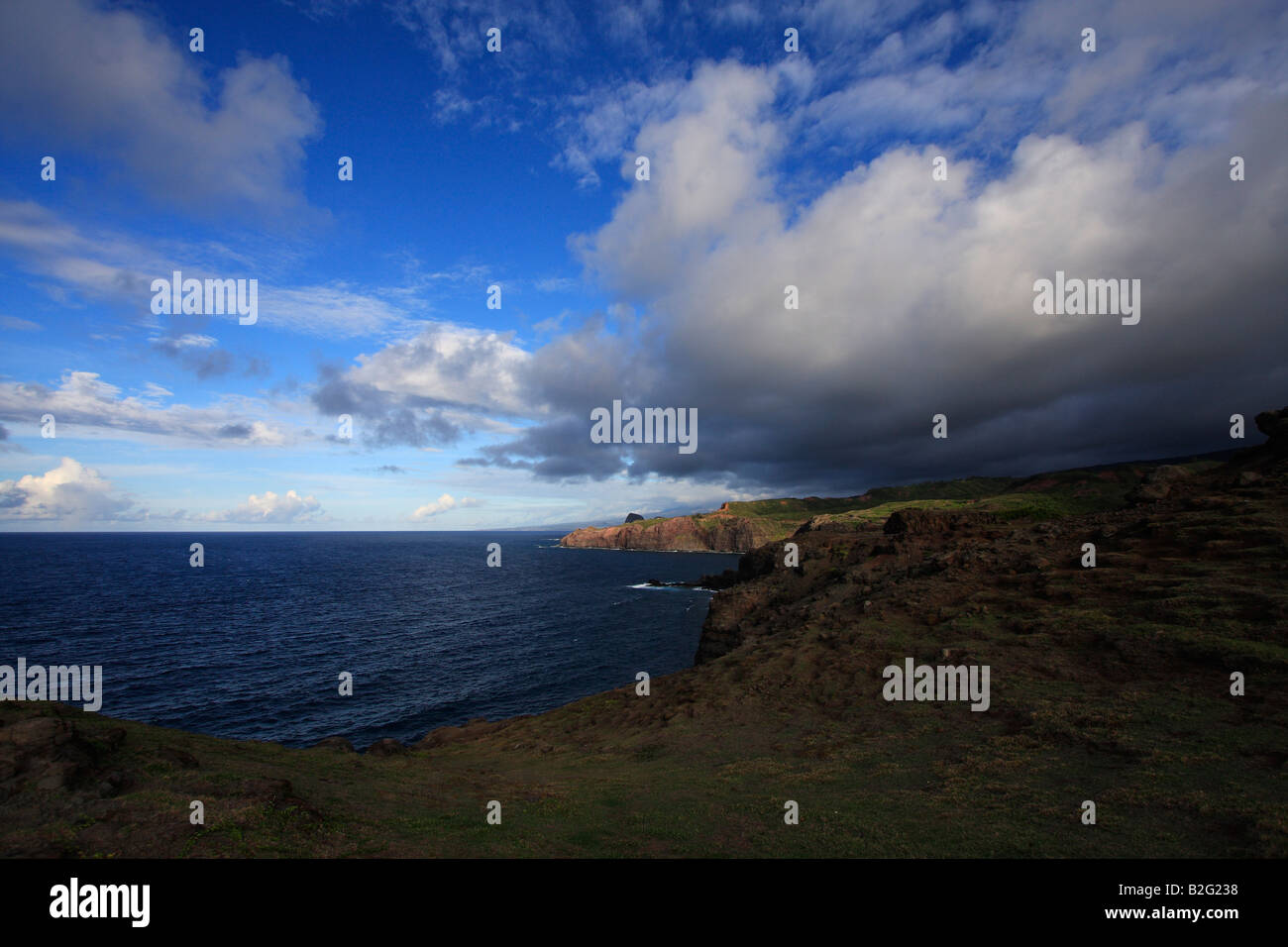 19. Juli 2008 zeigt die Küste in der Nähe von Honokohau, Hawaii auf der Insel Maui. (Foto von Kevin Bartram) Stockfoto