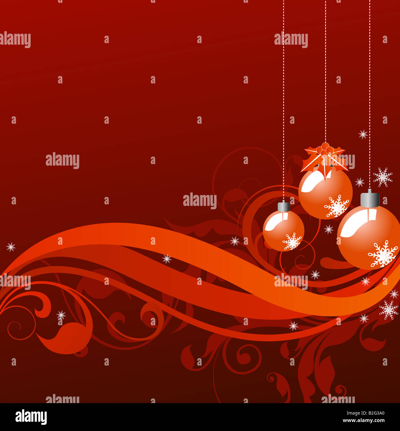 Abbildung von Weihnachten Hintergrund zeichnen Stockfoto