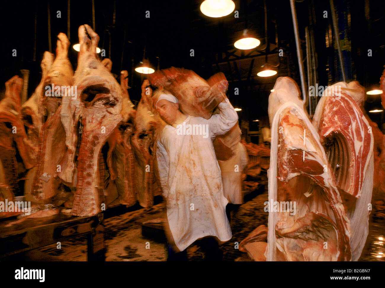 Fleisch der Smithfield market london Stockfoto
