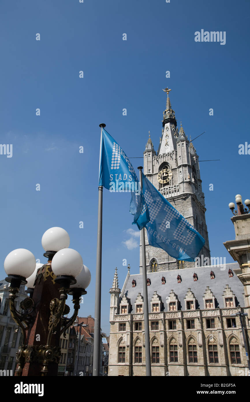 Die Belfort in Gent Belgien Stockfoto