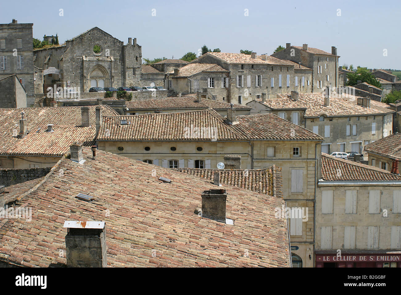 St. Emilion historische Bezirke Stadt Frankreich beherbergt malerische Europa Stockfoto