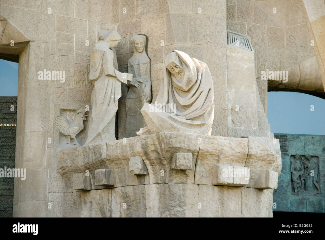 La Sagrada Familia details Barcelona Stockfoto