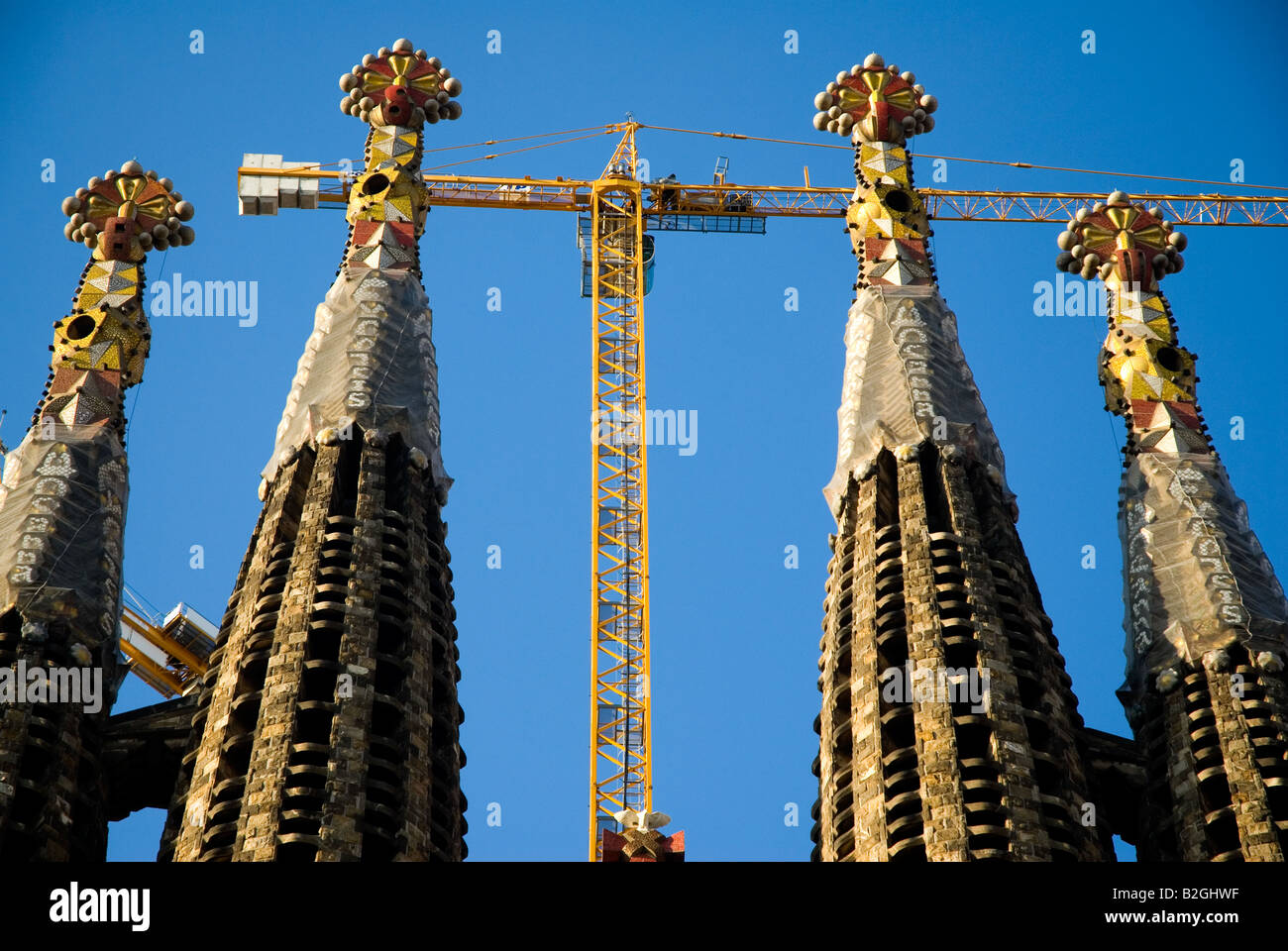 Las Sagrada Familia Barcelona Stockfoto