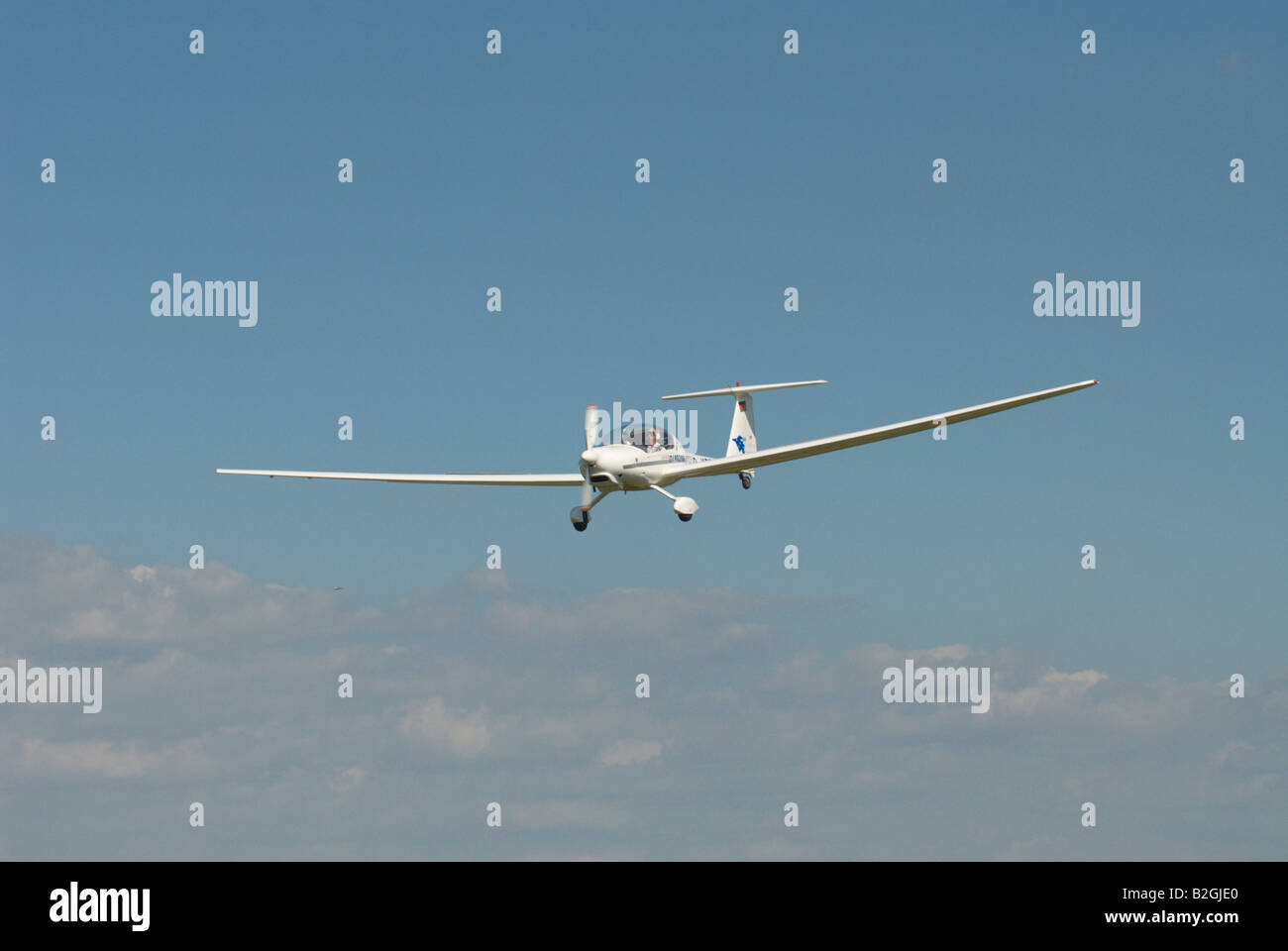 Endanflug Landung Flug Aiplane Flug Flugzeug Flugschau display Stockfoto