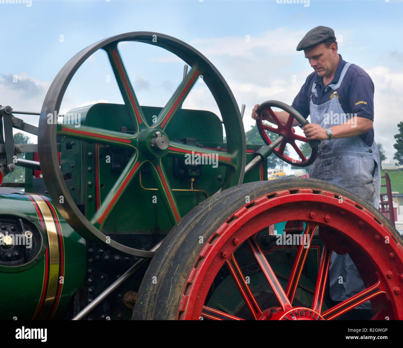 Zugmaschine bei Masham Dampfmaschine und fairen Orgel Rallye Stockfoto