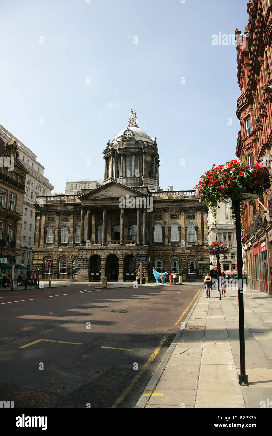 Stadt von Liverpool, England. Entworfen von John Wood, ist Liverpool Town Hall die offizielle Residenz des Lord Mayor von Liverpool. Stockfoto