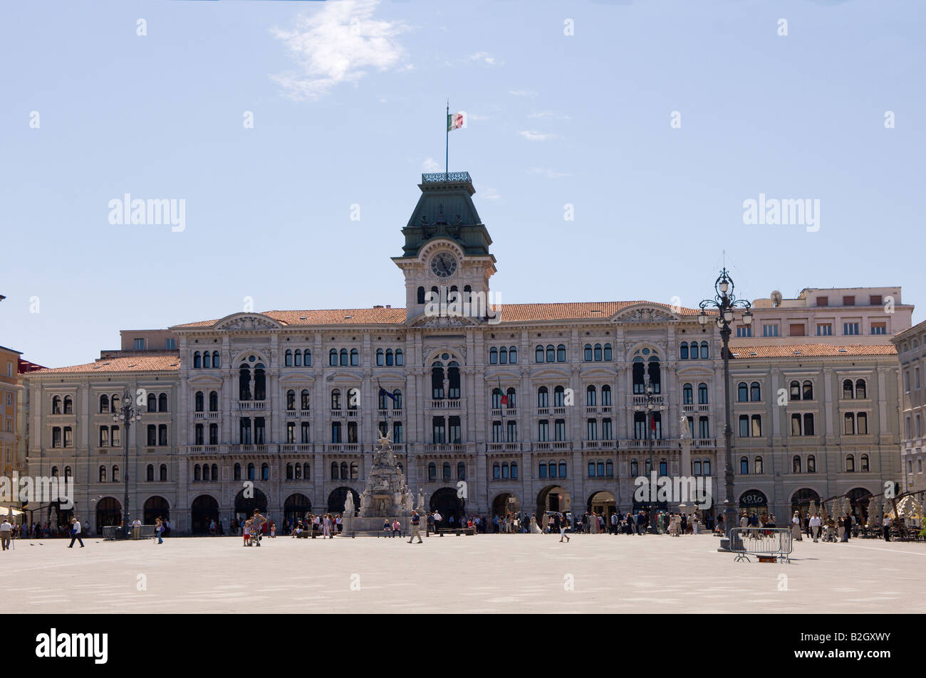 Piazza della Unita d Italia Triest Italien Europa Stockfoto