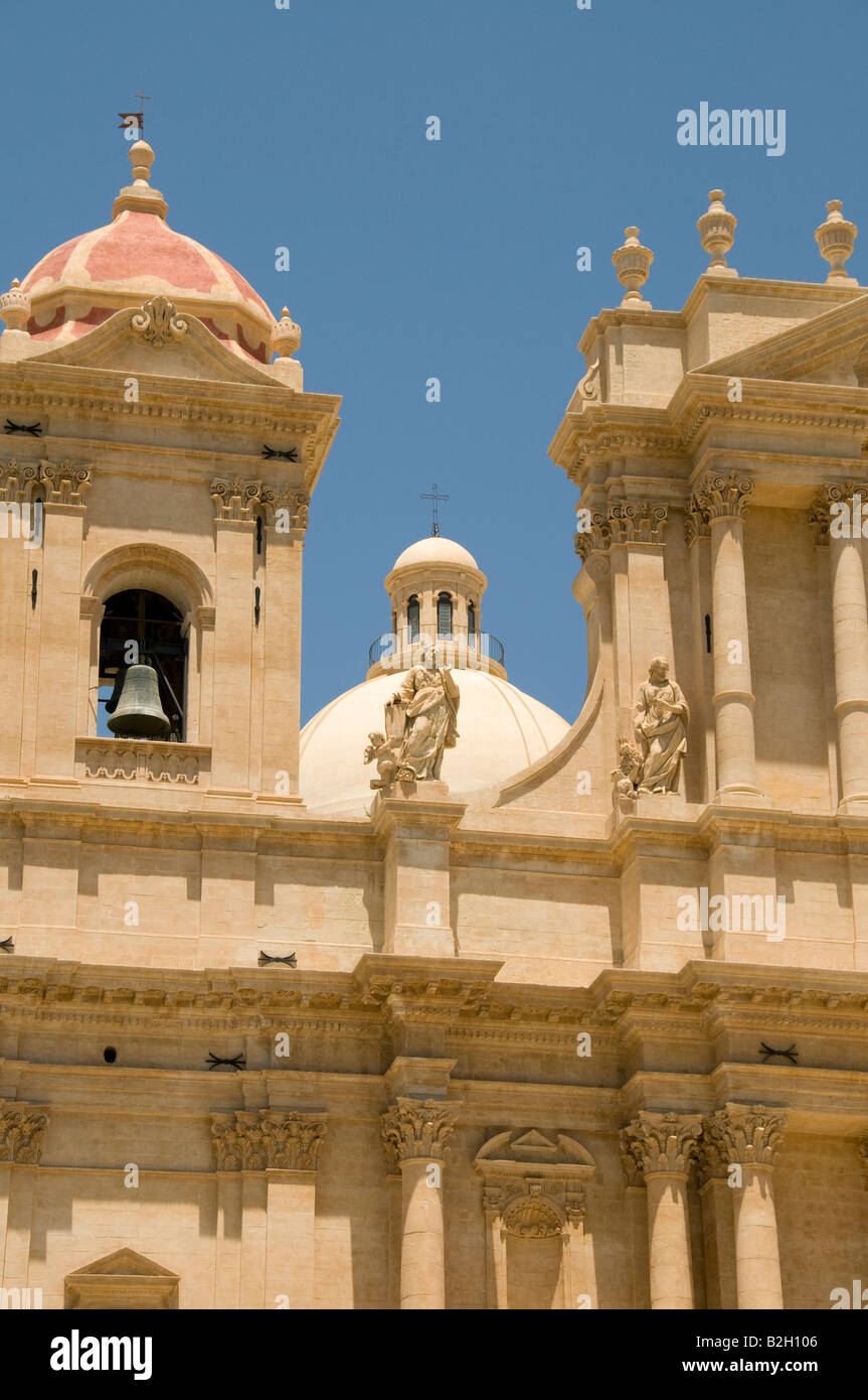 Kathedrale San Nicola, Noto, Sizilien, Italien Stockfoto