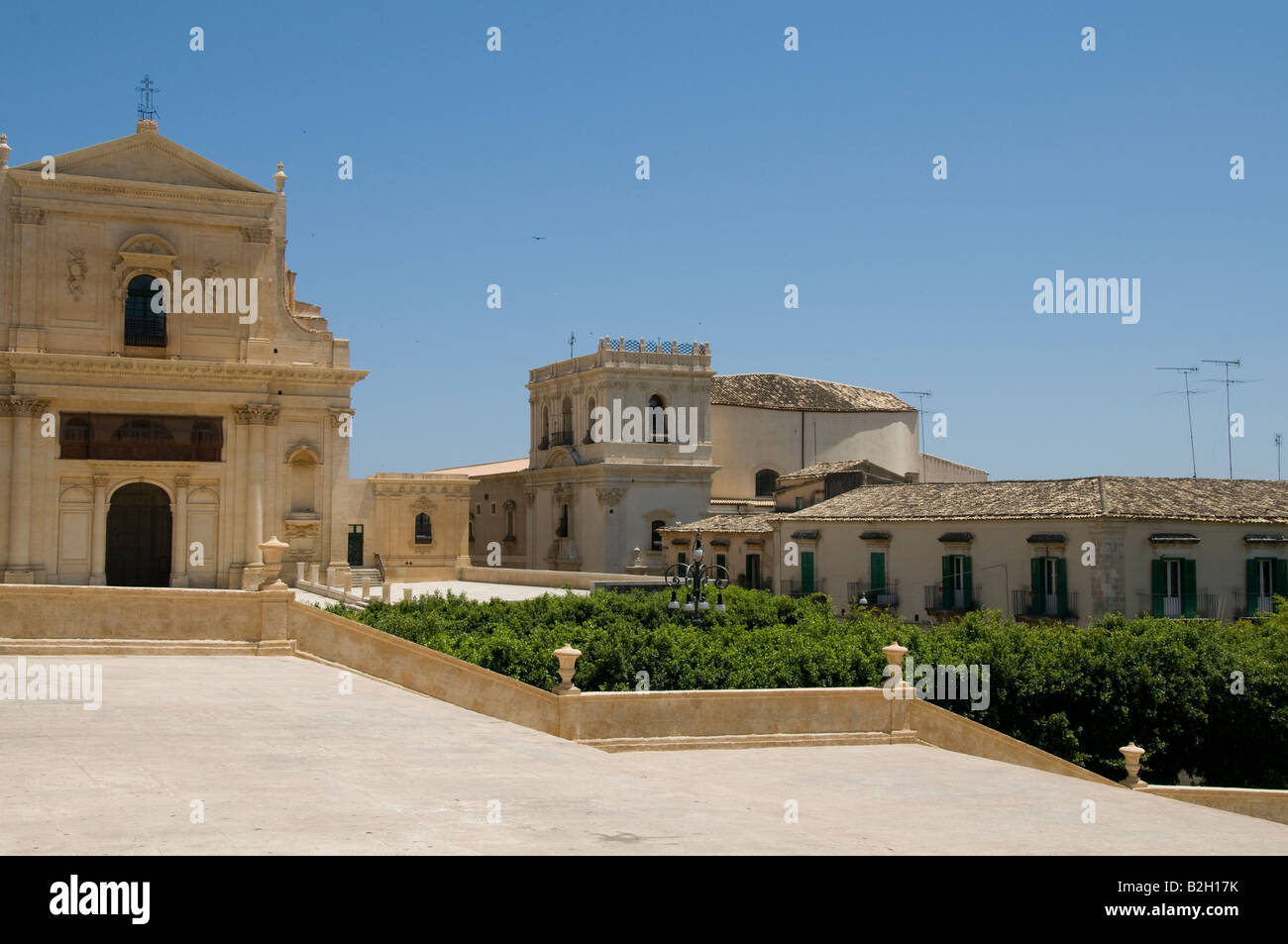 Nota, Sizilien, Bischofspalast, Palazzo Sant Alfano Stockfoto