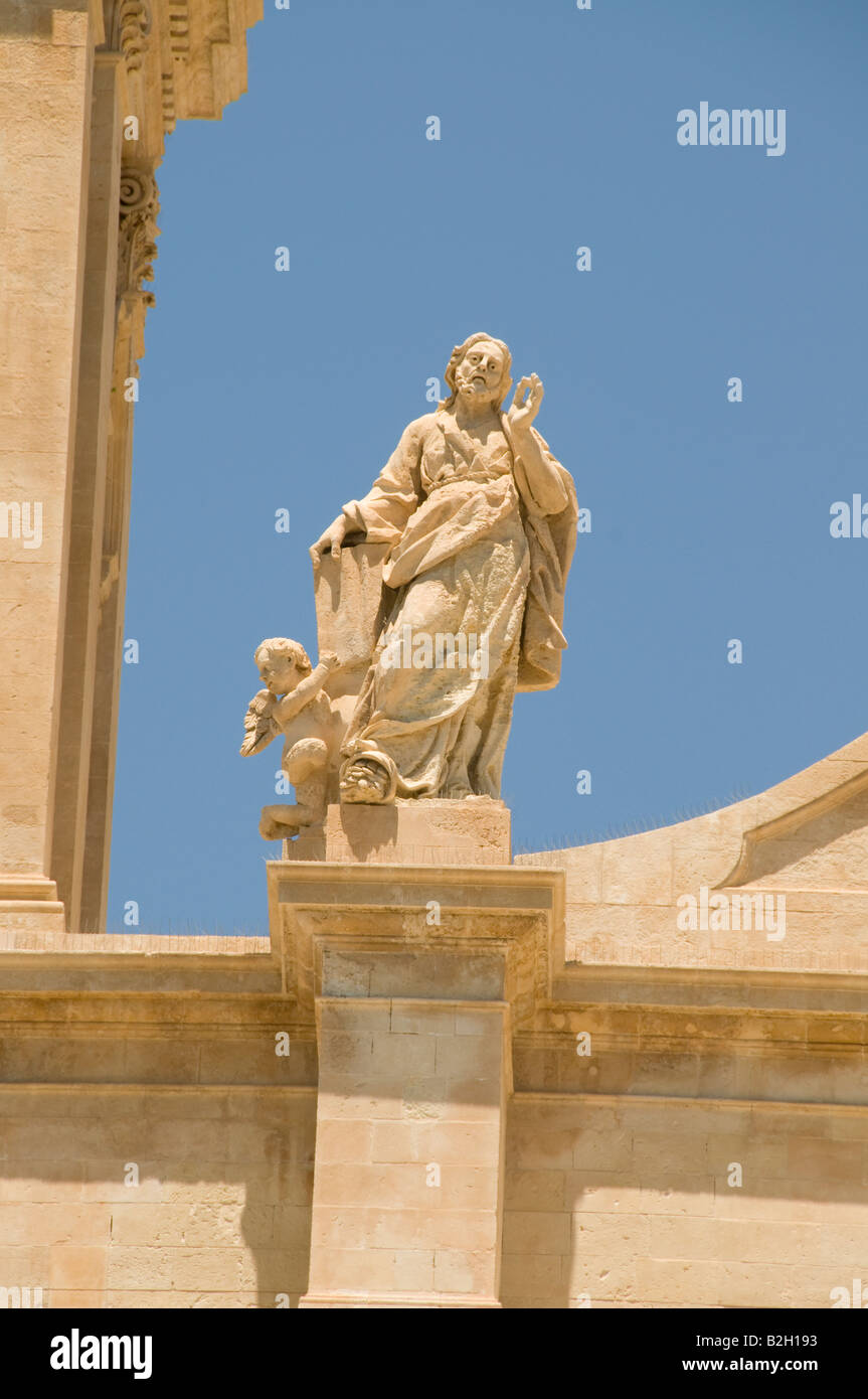 Kathedrale San Nicola, Noto, Sizilien, Italien Stockfoto