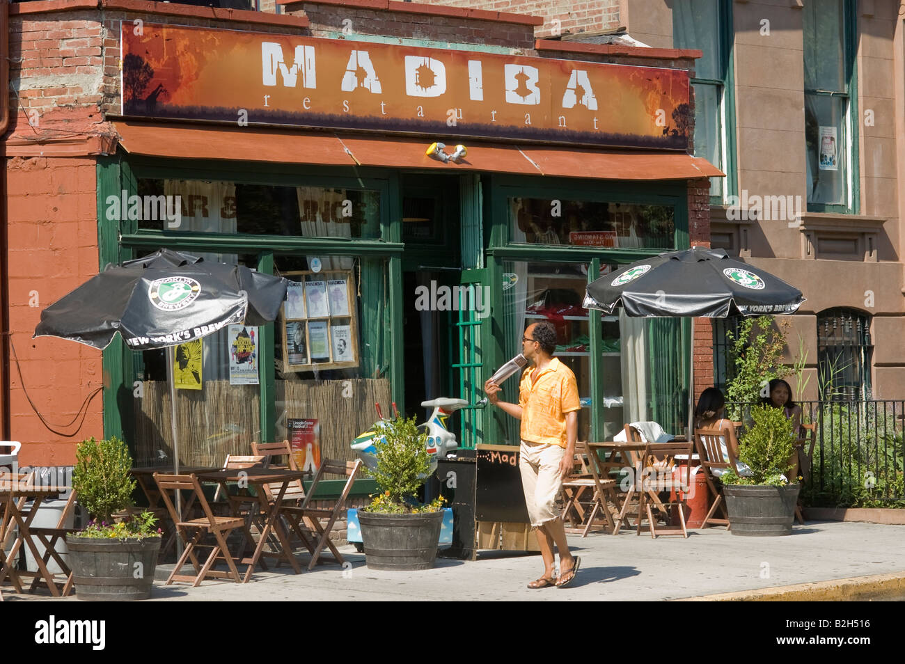 Madiba Restaurant in der Nachbarschaft von Fort Greene in Brooklyn in New York Stockfoto