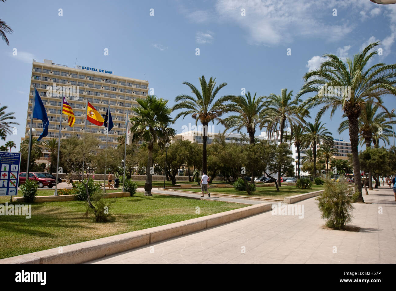 Hotel Castell de Mar in Cala Millor, Mallorca, Spanien Stockfoto