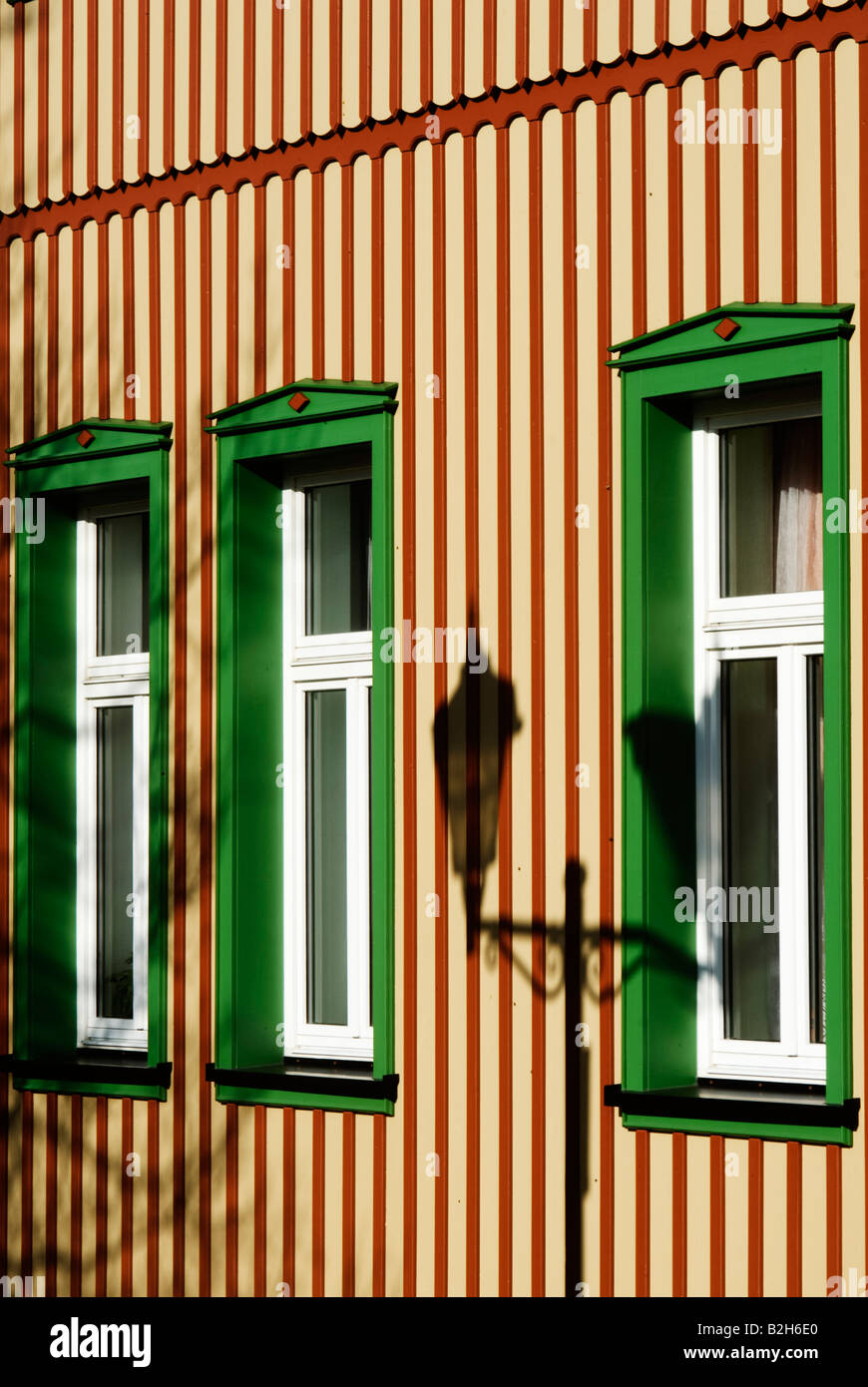 Traditionelles Haus, Hasselfelde, Sachsen-Anhalt, Deutschland Stockfoto