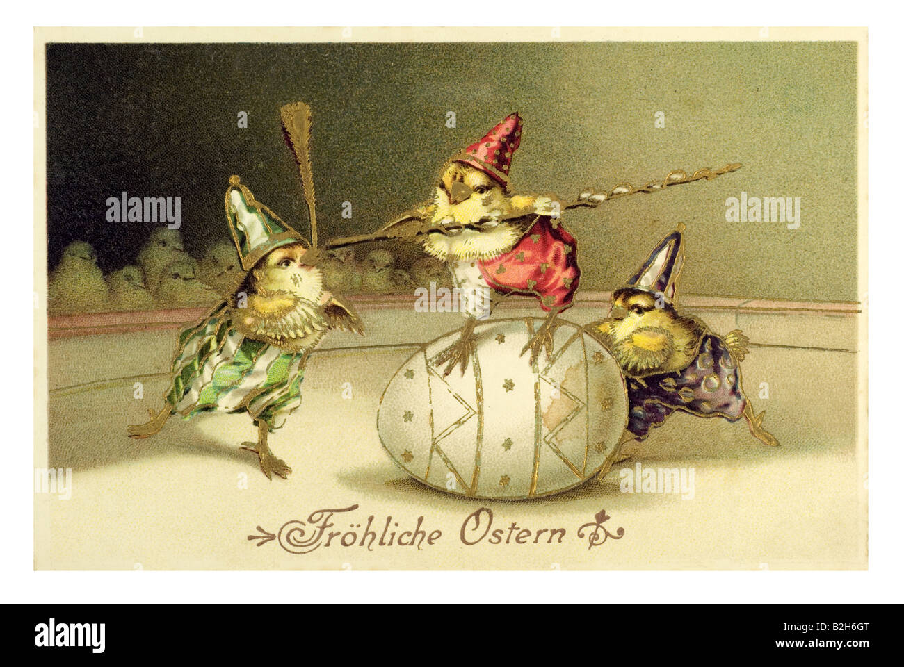 Postkarte Motiv 19. Jahrhundert in Deutschland Stockfoto