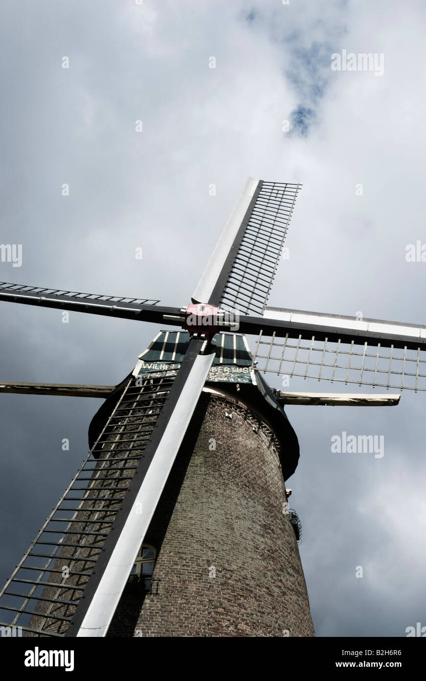 Windmühle, Weert, Niederlande Stockfoto